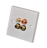 Keene Cat5Blaster Stereo and Digital Audio Wallpate Pair send over CAT5 cable - k2audio