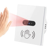 Infrared non contact no touch gesture on/off Wall Light Switch White